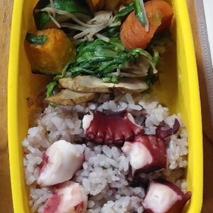 ダッチオーブンで作るたこ飯